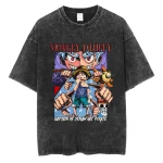 HOW FAR WE'VE COME" - One Piece- GEAR 5 - Anime Monkey D. Luffy Vintage Washed Oversized T-Shirts