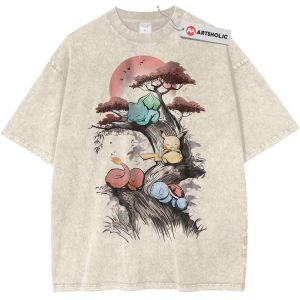 Bulbasaur Shirt, Squirtle Shirt, Charmander Shirt, Pikachu Shirt, Pokemon Shirt, PKM Shirt, Anime Shirt, Vintage Tee
