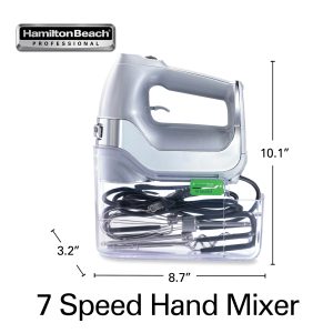 Hamilton Beach Professional 7 Speed Hand Mixer Silver
