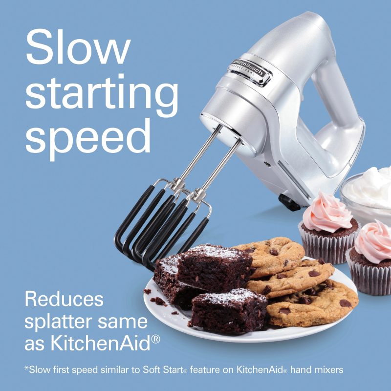Hamilton Beach Professional 7 Speed Hand Mixer Silver - Image 4