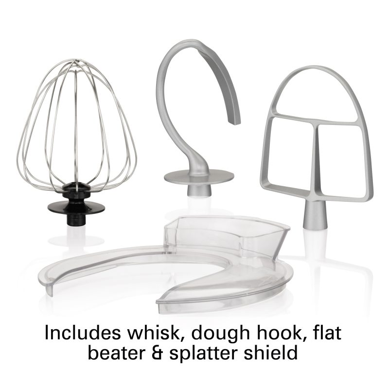 Hamilton Beach 4 Qt. 7-Speed Tilt Head Stand Mixer Red - Image 3