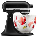 KitchenAid 5 Quart Poppy Ceramic Stand Mixer Bowl