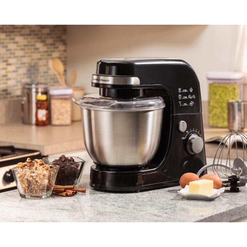 Hamilton Beach Black 4 Quart Planetary Stand Mixer - Image 2