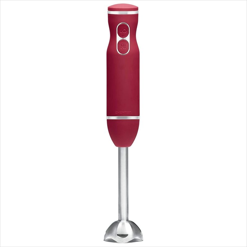 Chefman&8239Immersion Stick Hand Blender with Stainless Steel Blades, Red - Image 2